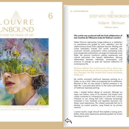 《Louvre Unbound Vol.6》刊登了我的专访 現代美術, シムラヒデミ, hidemishimura, contemporaryart Hidemi Shimura